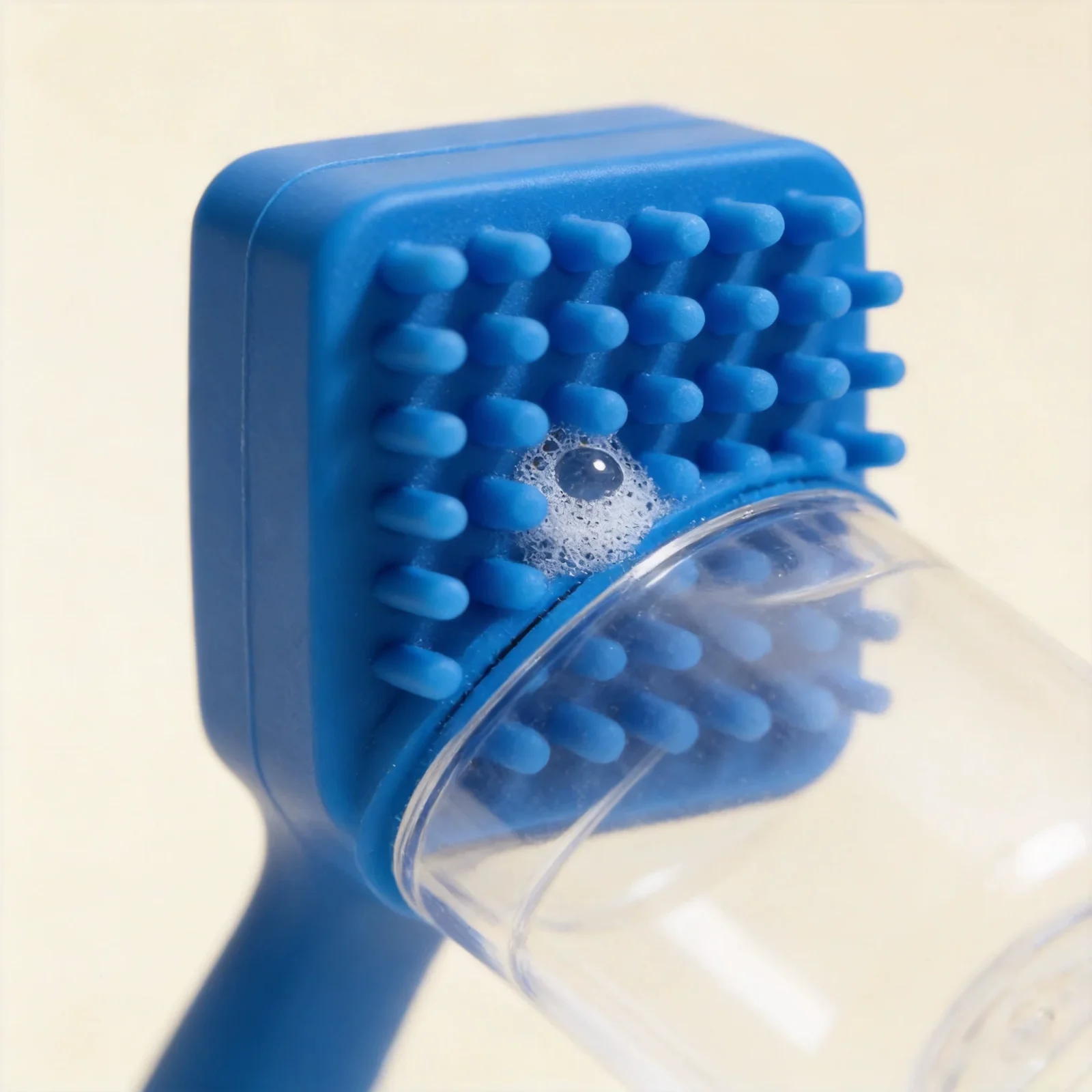Square-Head Silicone Shampoo Brush - Image 4