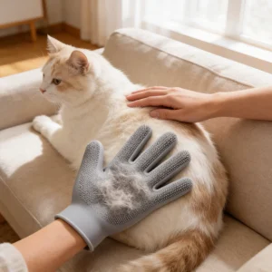 Five-Finger Silicone Deshedding Glove