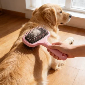 Pet Slicker Brush with Self-Clean