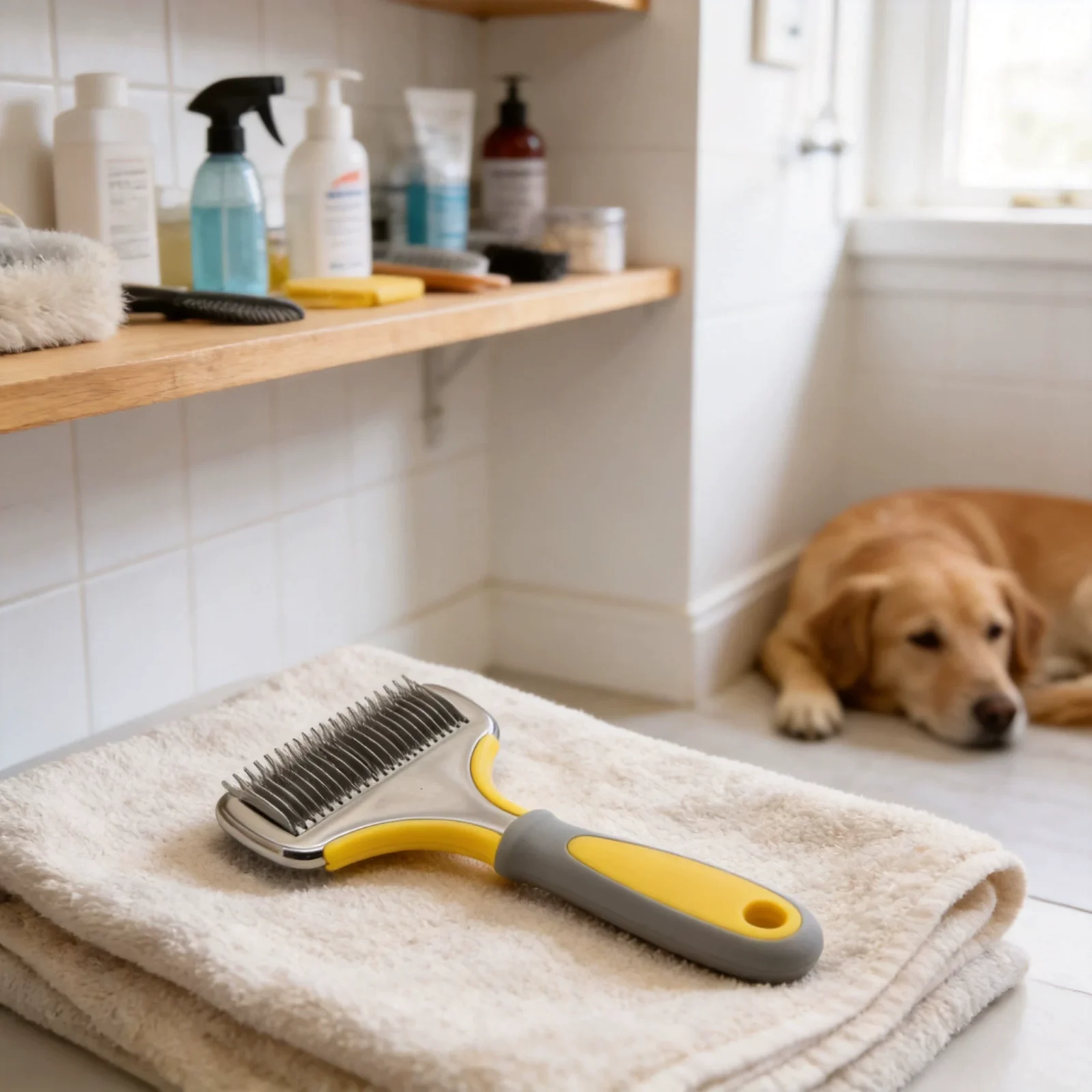 Pet Dematting Comb with Guard - Image 6