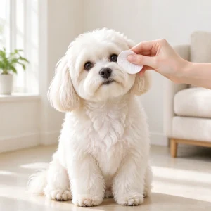 Pet Eye Area Cleaning Wipes — lifestyle