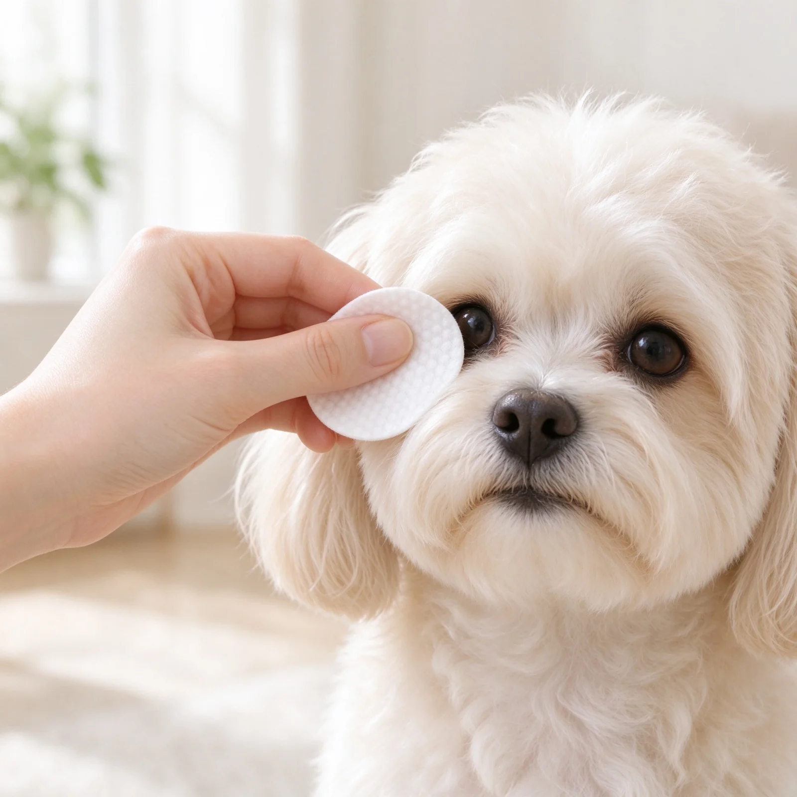 Pet Eye Area Cleaning Wipes — use