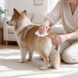 Pet Butt Area Cleaning Wipes — lifestyle